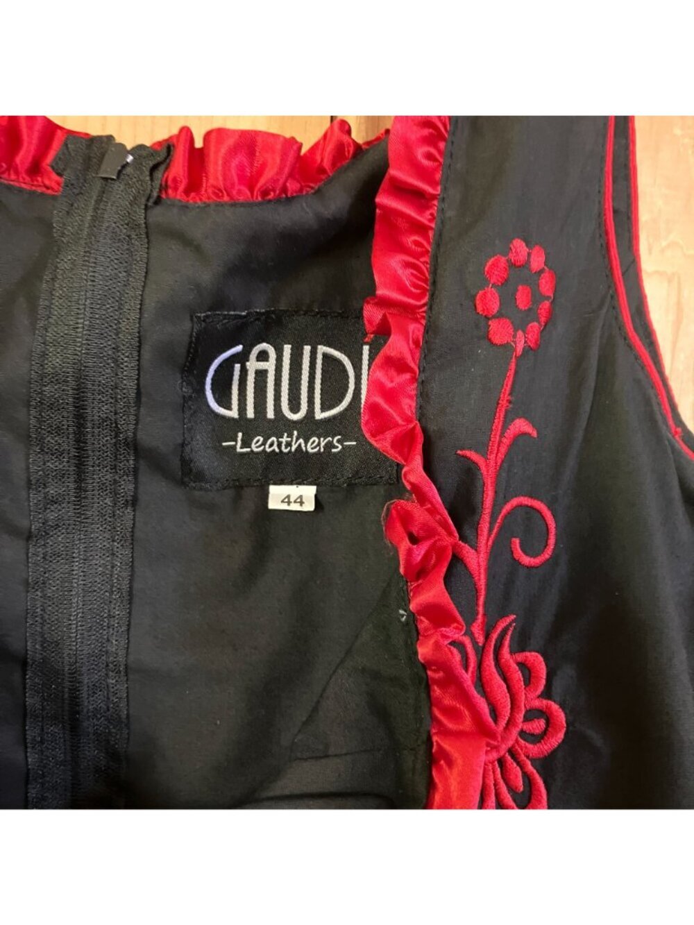 Gaudi Leathers Womens Oktoberfest German Lace Up Dress Size XL (44) Black SP EXC - Picture 6 of 12